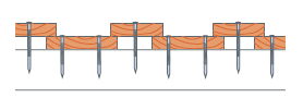 Cladding fixing method