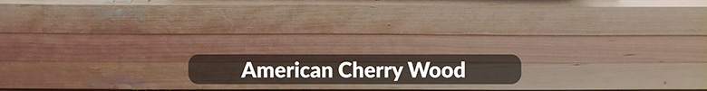 Header banner with Planed boards of American Cherry